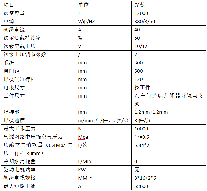 玻璃升降器三頭儲(chǔ)能焊機(jī)DR-120002